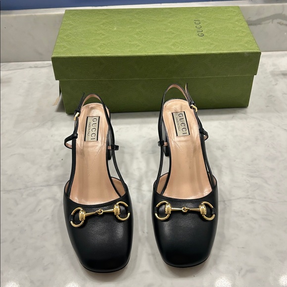 Gucci Lady Horsebit Slingbacks - Picture 4 of 12